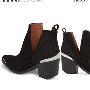 Jeffrey Campbell Cromwell black suade/snake